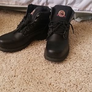 Steel toe boots
